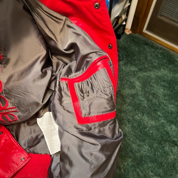 Varsity leather Bomber - Picture 2 of 5